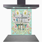 Tiffany In Full Bloom Glass Kitchen Splashback