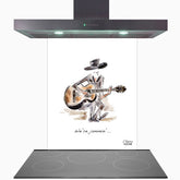 We're Jammin' Glass Kitchen Splashback