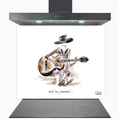 We're Jammin' Glass Kitchen Splashback
