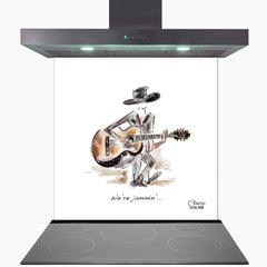 We're Jammin' Glass Kitchen Splashback