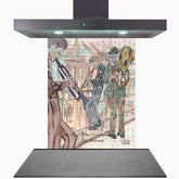 Play The Trumpets In Havana Glass Kitchen Splashback