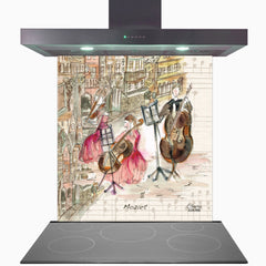 Mozart Glass Kitchen Splashback