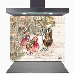 Mozart Glass Kitchen Splashback