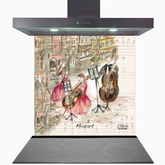 Mozart Glass Kitchen Splashback