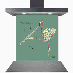 Flute Glass Kitchen Splashback