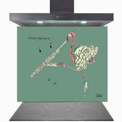 Flute Glass Kitchen Splashback