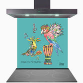 Maracas Glass Kitchen Splashback