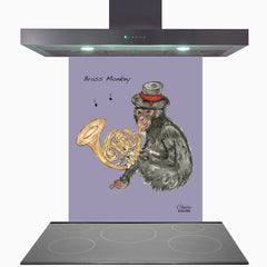 French Horn Glass Kitchen Splashback