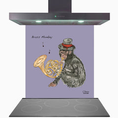 French Horn Glass Kitchen Splashback