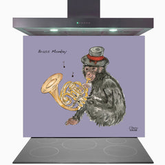 French Horn Glass Kitchen Splashback