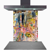 New York Glass Kitchen Splashback