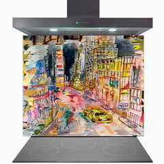 New York Glass Kitchen Splashback
