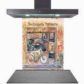 Boulangerie Patisserie Glass Kitchen Splashback