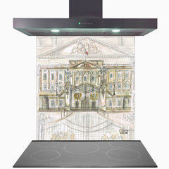 Buckingham Palace Glass Kitchen Splashback
