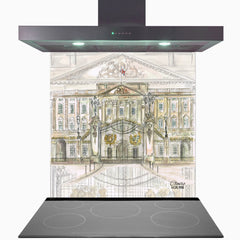 Buckingham Palace Glass Kitchen Splashback