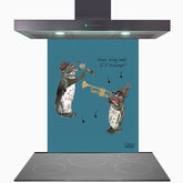 Trumpet Glass Kitchen Splashback