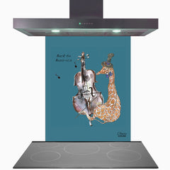 Double Bass Glass Kitchen Splashback