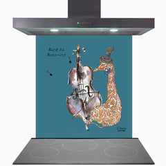 Double Bass Glass Kitchen Splashback