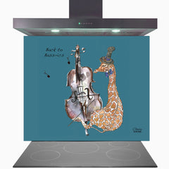 Double Bass Glass Kitchen Splashback