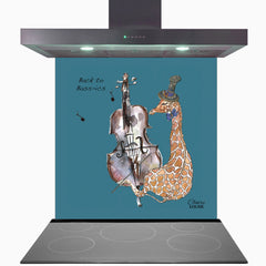 Double Bass Glass Kitchen Splashback