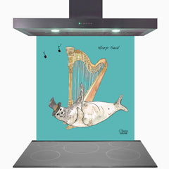 Harp Glass Kitchen Splashback