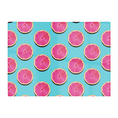Fruity Pattern Of Pink Grapefruit Glass Chopping Board
