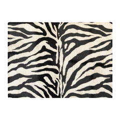 White Tiger Print Glass Chopping Board