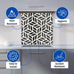 Modern Stylish Abstract Texture Kitchen Splashback