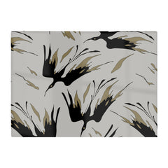Black And Gold Fire Bird Silhouettes Glass Chopping Board