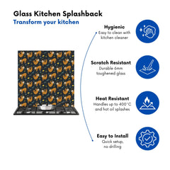 Cute Sloths Kitchen Splashback