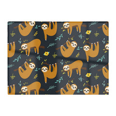 Cute Sloths Glass Chopping Board