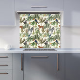 Exotic Trees And Animals Kitchen Splashback