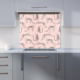 Abstract Leopard Pattern Kitchen Splashback