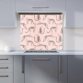 Abstract Leopard Pattern Kitchen Splashback