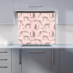 Abstract Leopard Pattern Kitchen Splashback