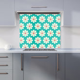 Daisy Pattern Kitchen Splashback