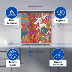 Mehndi Design Kitchen Splashback