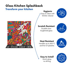 Mehndi Design Kitchen Splashback