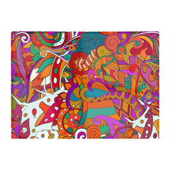 Mehndi Design Glass Chopping Board