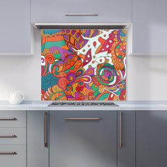 Mehndi Design Kitchen Splashback