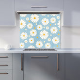 Summer Daisy Pattern Kitchen Splashback
