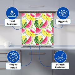 Colourful Melon Pattern Kitchen Splashback