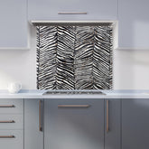 Zebra Pattern Kitchen Splashback