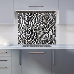 Zebra Pattern Kitchen Splashback