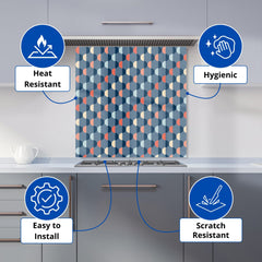 Geometric Pattern Kitchen Splashback