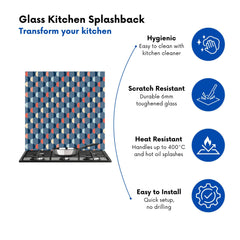 Geometric Pattern Kitchen Splashback