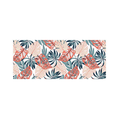 Tropical Leaf Pattern Glass Bathroom Splashback