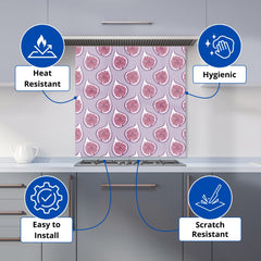 Modern Fig Pattern Kitchen Splashback