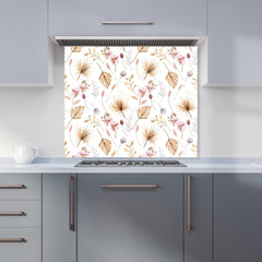 Watercolour Orchids Kitchen Splashback