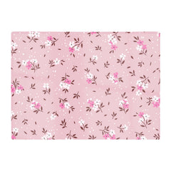 Pretty Pink Flower Pattern Glass Chopping Board